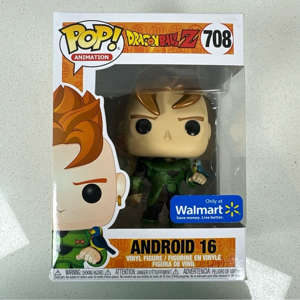 Funko Pop! Dragon Ball Z Android 16 #708 Walmart Exclusive Vinyl Figure